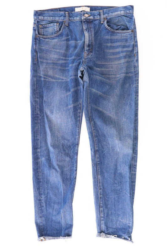 Zara Straight Jeans für Herren Gr. 44 blau aus Baumwolle