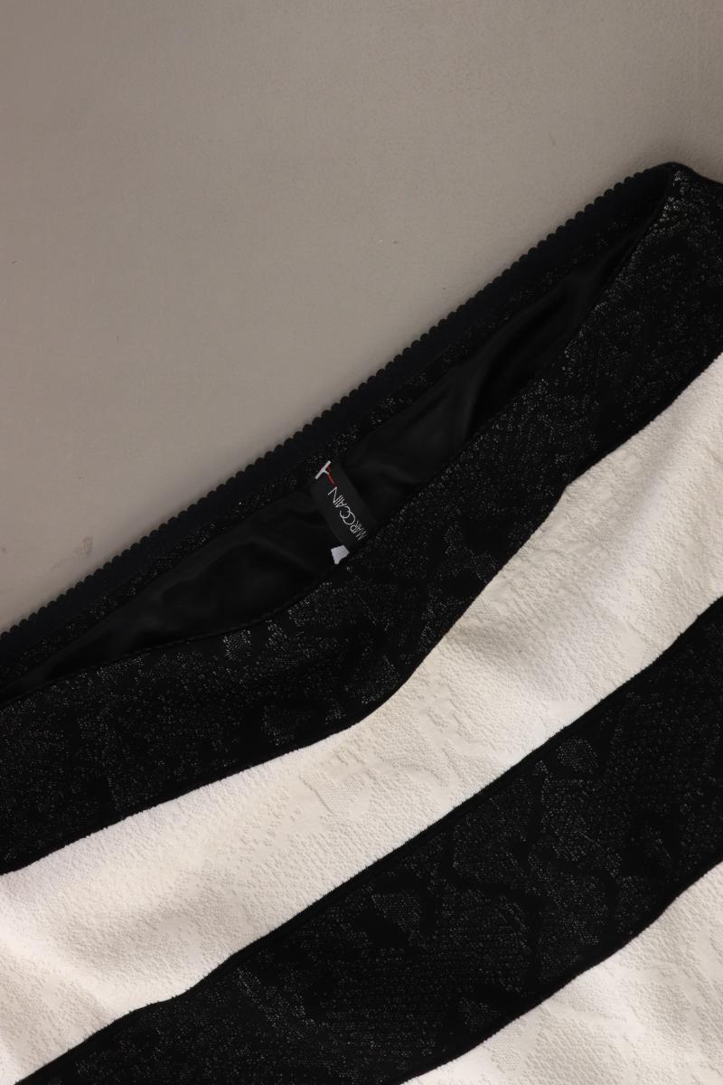 Marc Cain Rock Gr. 40 gestreift schwarz aus Viskose