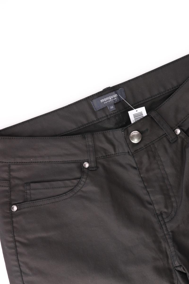 Manguun Five-Pocket-Hose Gr. 36 schwarz aus Baumwolle