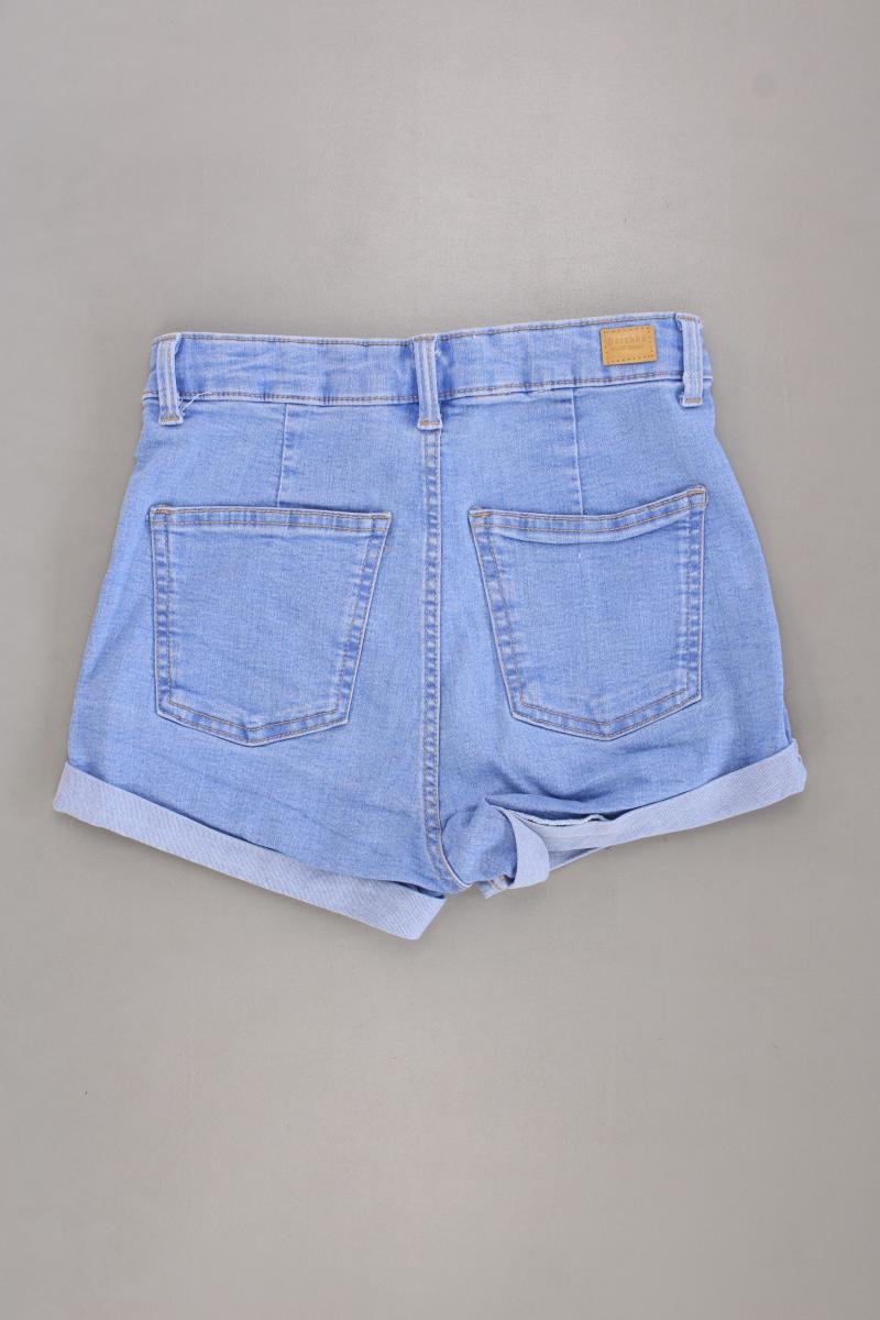Bershka Jeansshorts Gr. 34 blau aus Baumwolle