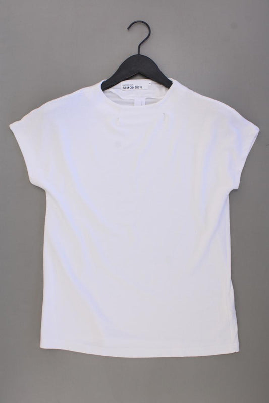 KAREN BY SIMONSEN T-Shirt Gr. M Kurzarm weiß aus Viskose