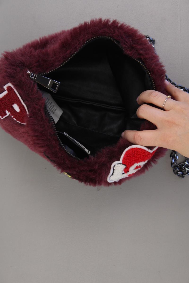BSB Fashion Kunstfelltasche rot aus Polyester