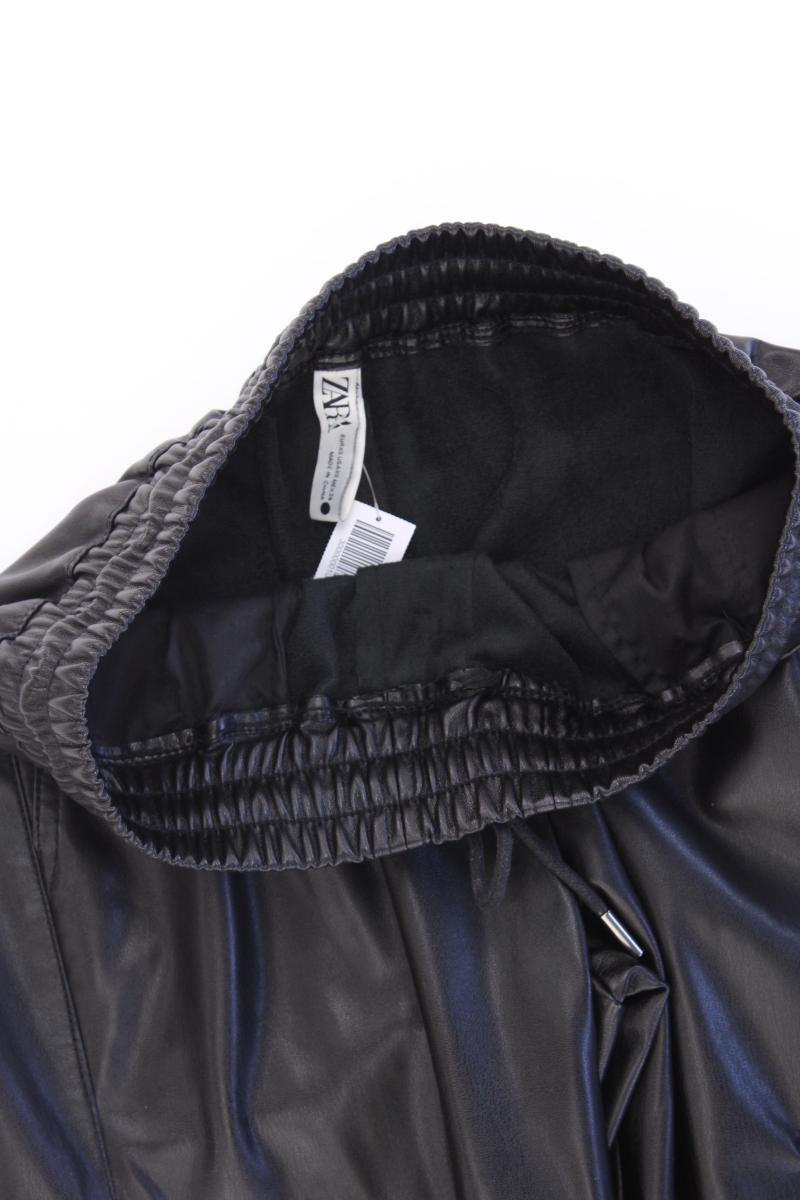Zara Kunstlederhose Gr. XS schwarz