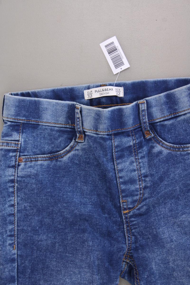 Pull&Bear Skinny Jeans Gr. 32 blau