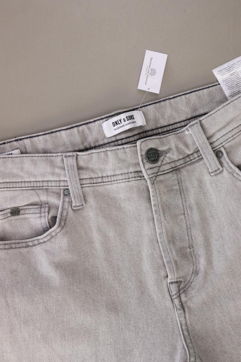 ONLY & SONS Straight Jeans für Herren Gr. W32/L32 grau aus Baumwolle