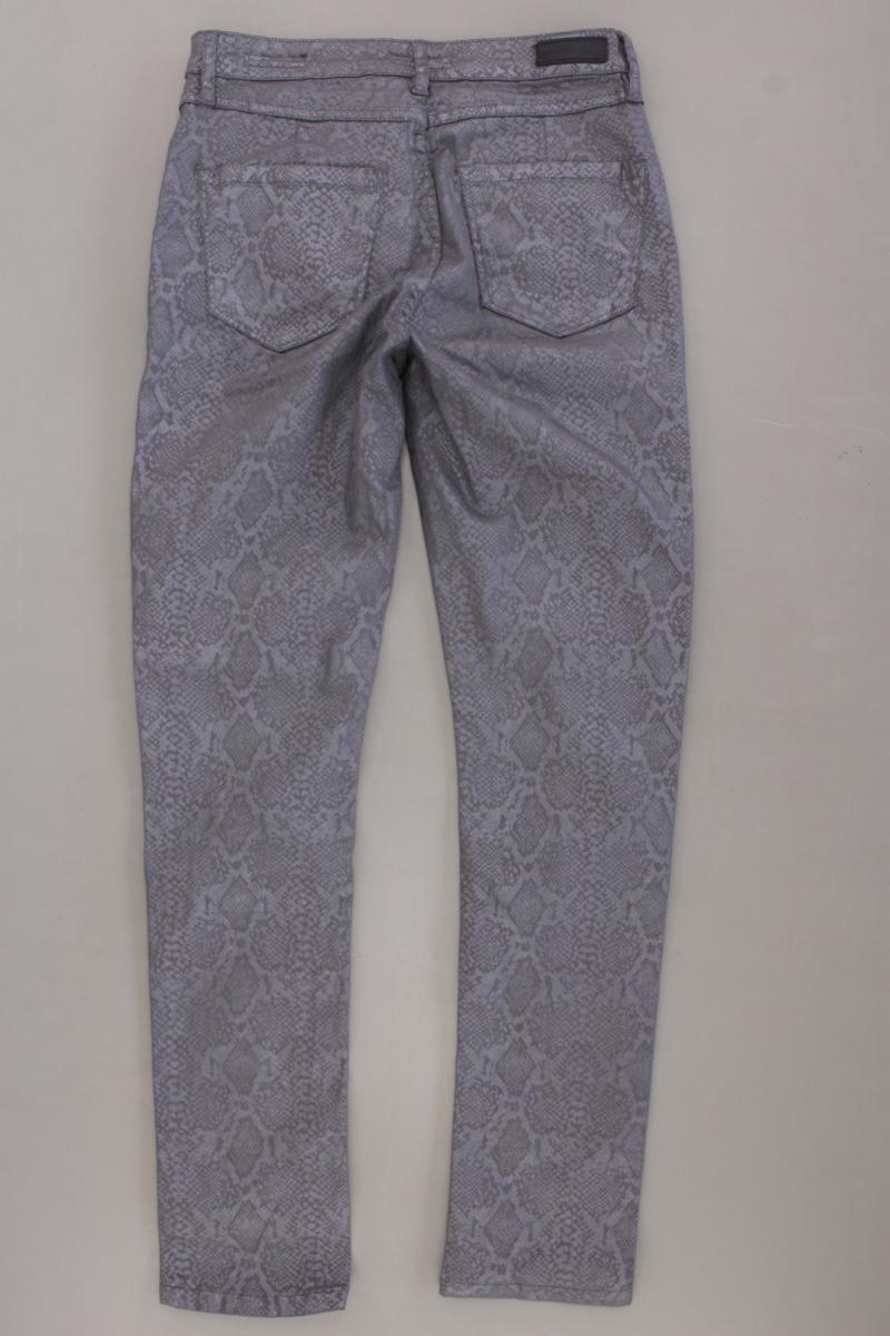 Opus Five-Pocket-Hose Gr. 36 mit Tierdruck Modell Emily grau aus Baumwolle