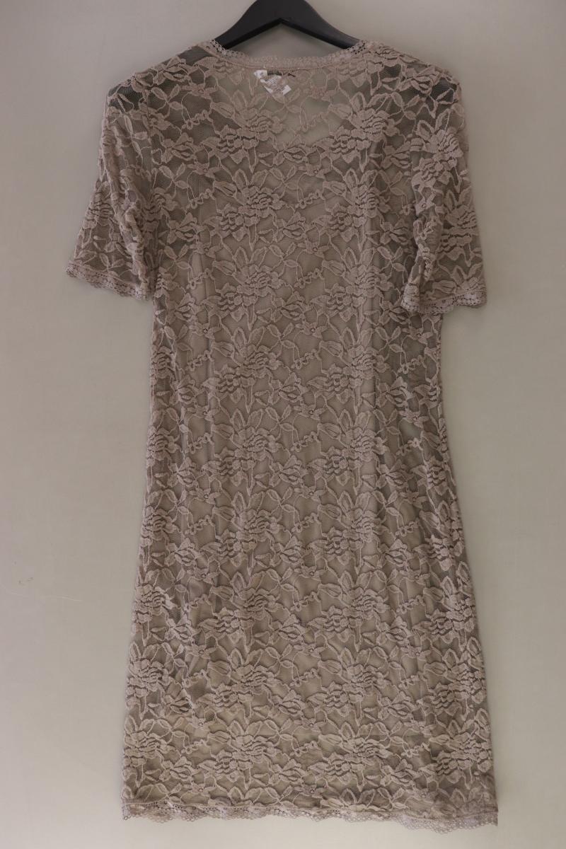 SANI BLU Spitzenkleid Gr. 34 Kurzarm braun aus Viskose