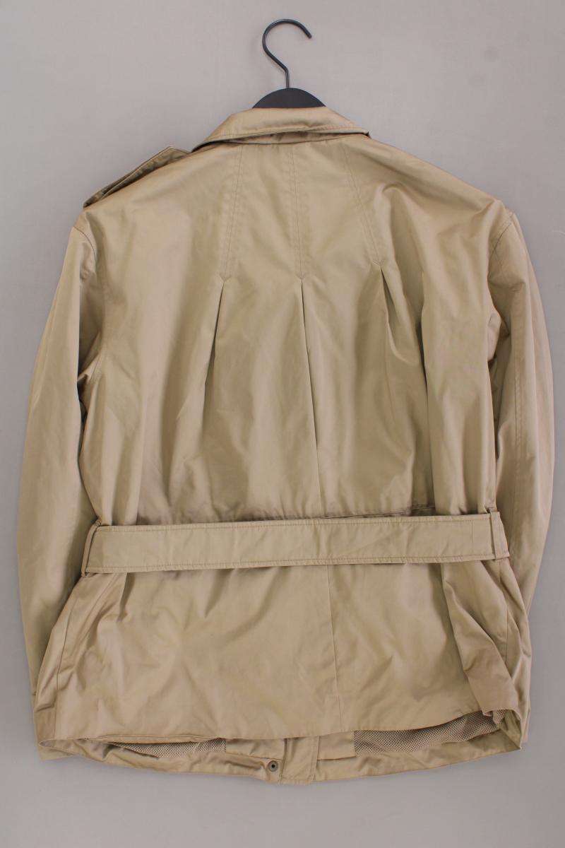Escada Sport Übergangsjacke Gr. 42 neuwertig mit Gürtel braun aus Polyester