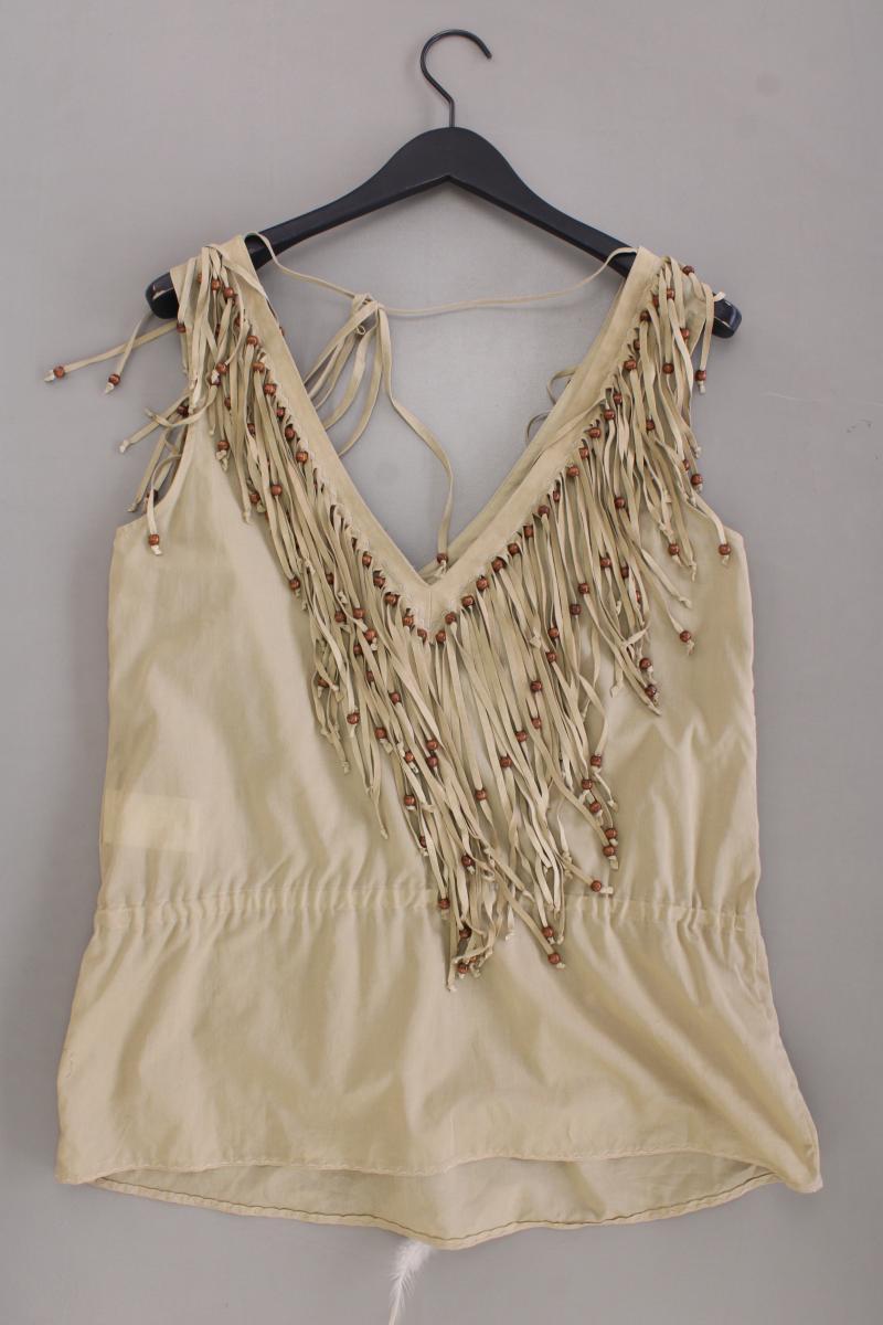 Dolce & Gabbana Ärmellose Bluse Gr. 46 neu mit Etikett braun aus Baumwolle
