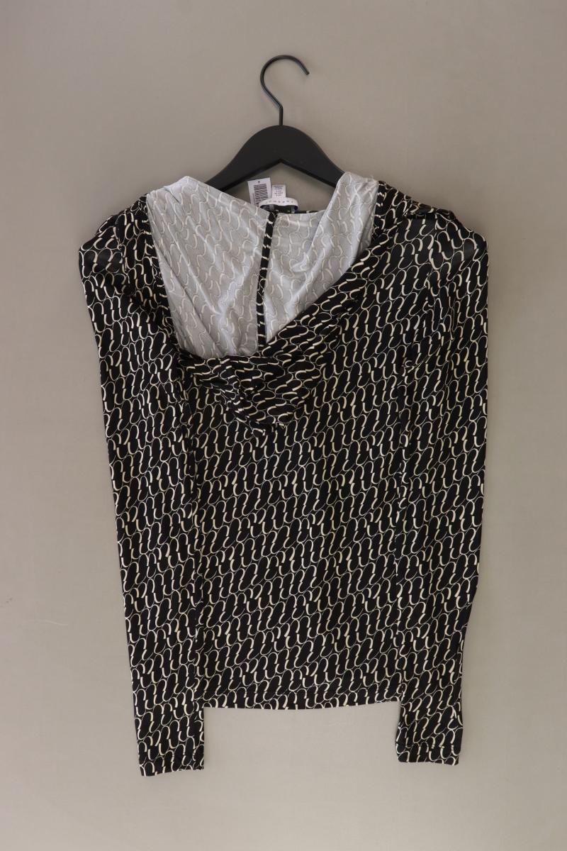 Topshop Printshirt Gr. 34 Langarm schwarz aus Polyester