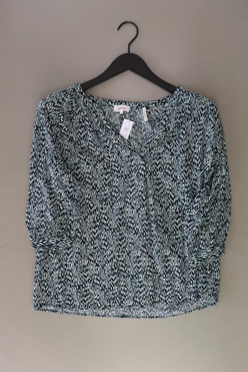 s.Oliver Regular Bluse Gr. 44 3/4 Ärmel blau aus Viskose