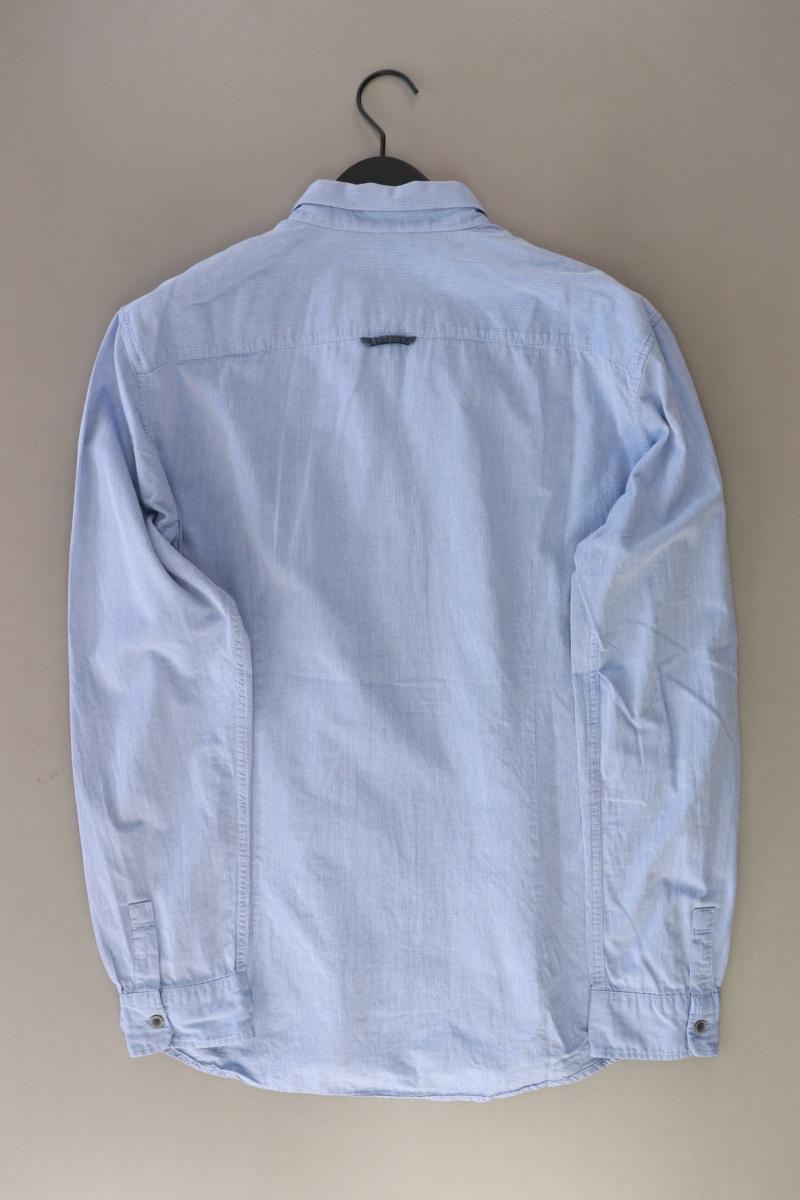 Tom Tailor Langarmhemd für Herren Gr. L blau aus Baumwolle