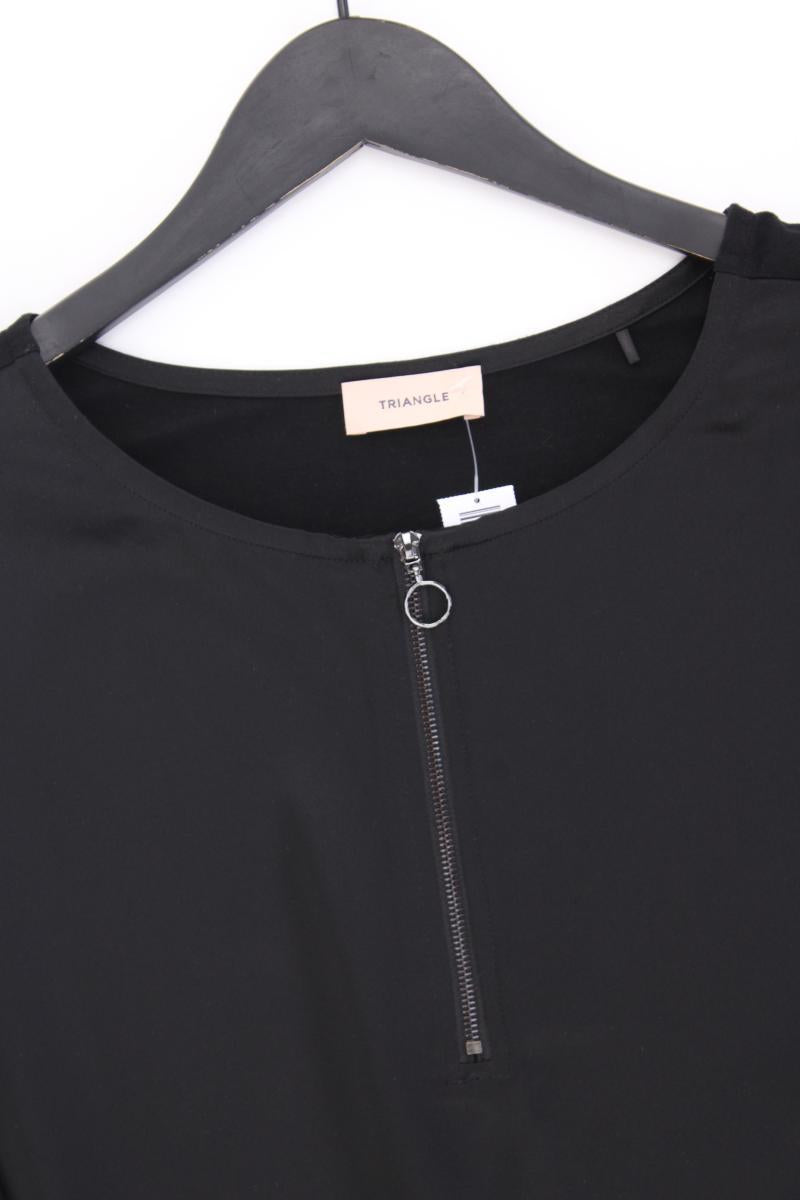 Triangle by s.Oliver Comfort Bluse Gr. 46 3/4 Ärmel schwarz aus Polyester