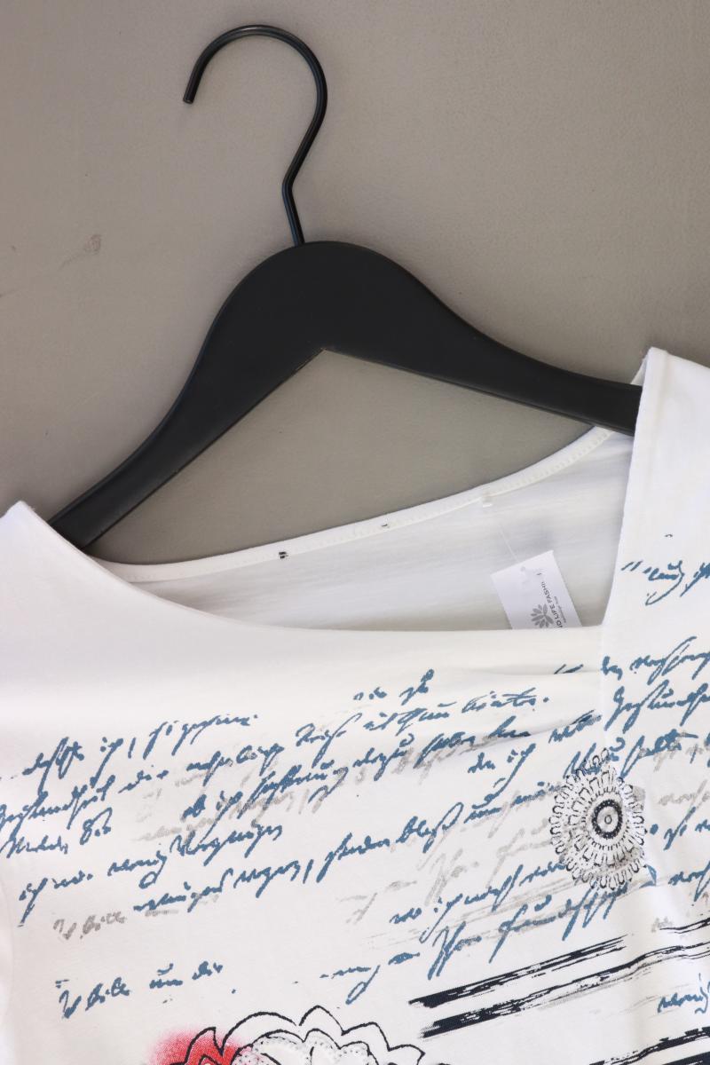 Biba Printshirt Gr. M 3/4 Ärmel weiß aus Baumwolle