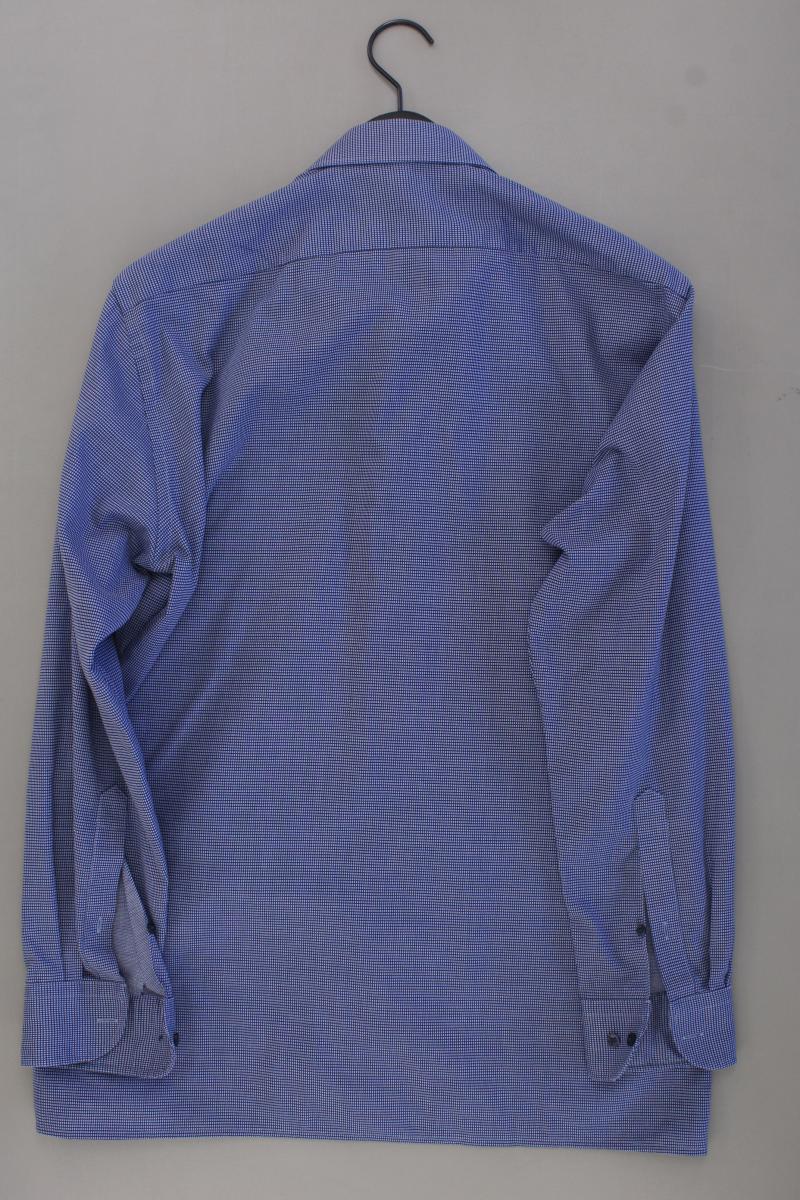MARVELIS Langarmhemd für Herren Gr. Hemdgröße 41 blau aus Baumwolle