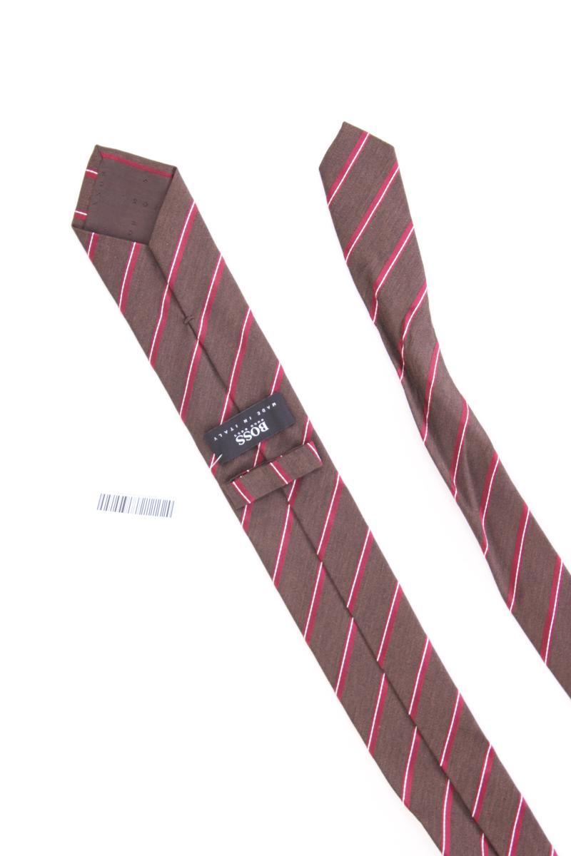 BOSS by Hugo Boss Krawatte für Herren gestreift braun