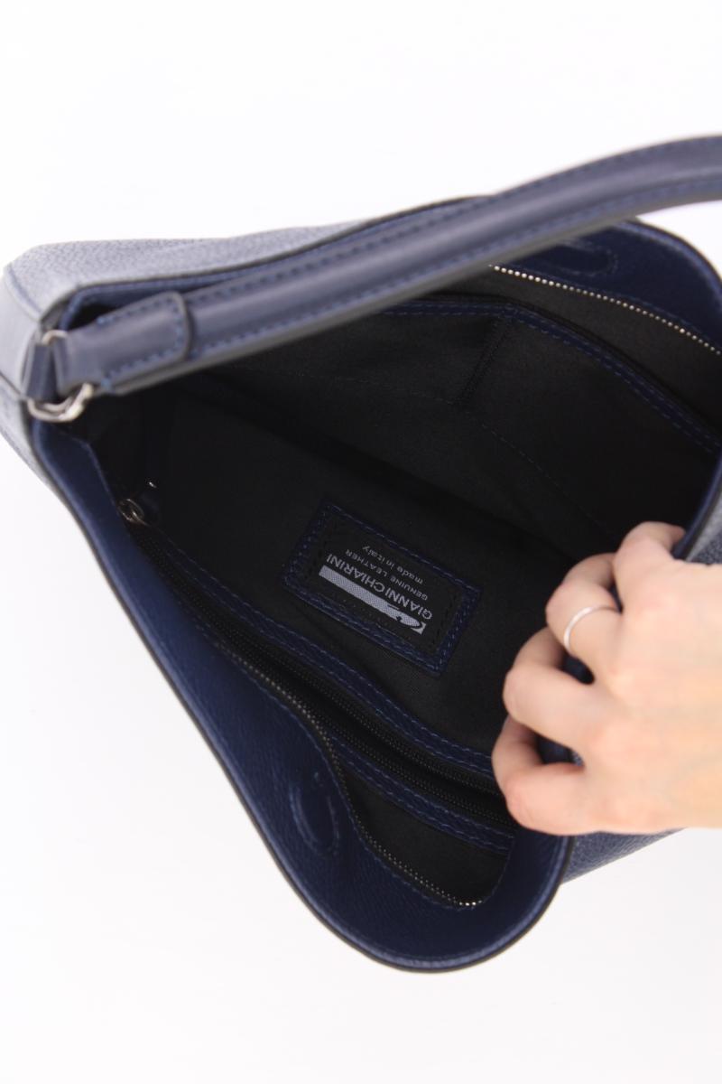 Gianni Chiarini Henkeltasche neuwertig blau aus Leder