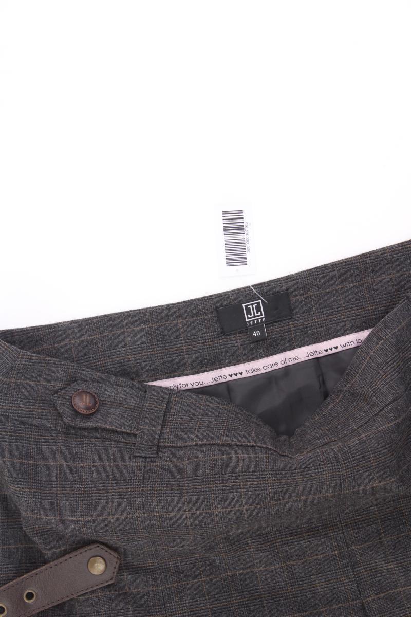 Jette Rock Gr. 40 kariert grau aus Polyester