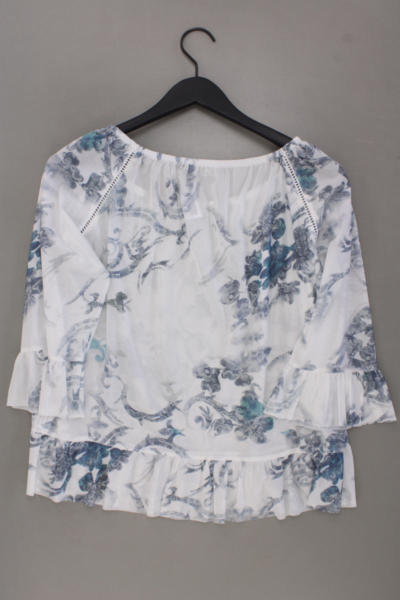 Cosima Classic Bluse Gr. 38 mit Blumenmuster 3/4 Ärmel mit Carmen-Ausschnitt