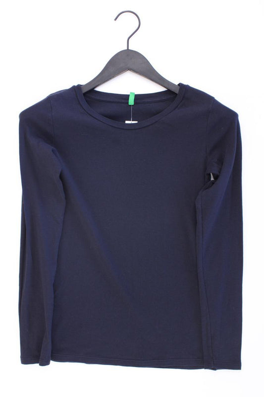 United Colors of Benetton Longsleeve-Shirt Gr. S Langarm blau aus Baumwolle