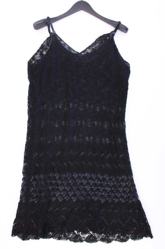 Eiszeit Kleid Gr. 44 Träger schwarz aus Baumwolle