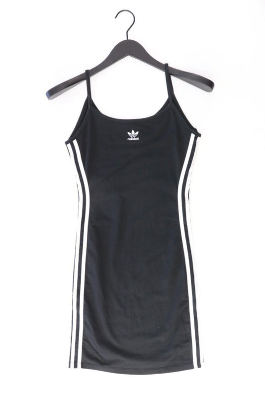 Adidas Schlauchkleid Gr. 32 Kurzarm schwarz aus Baumwolle