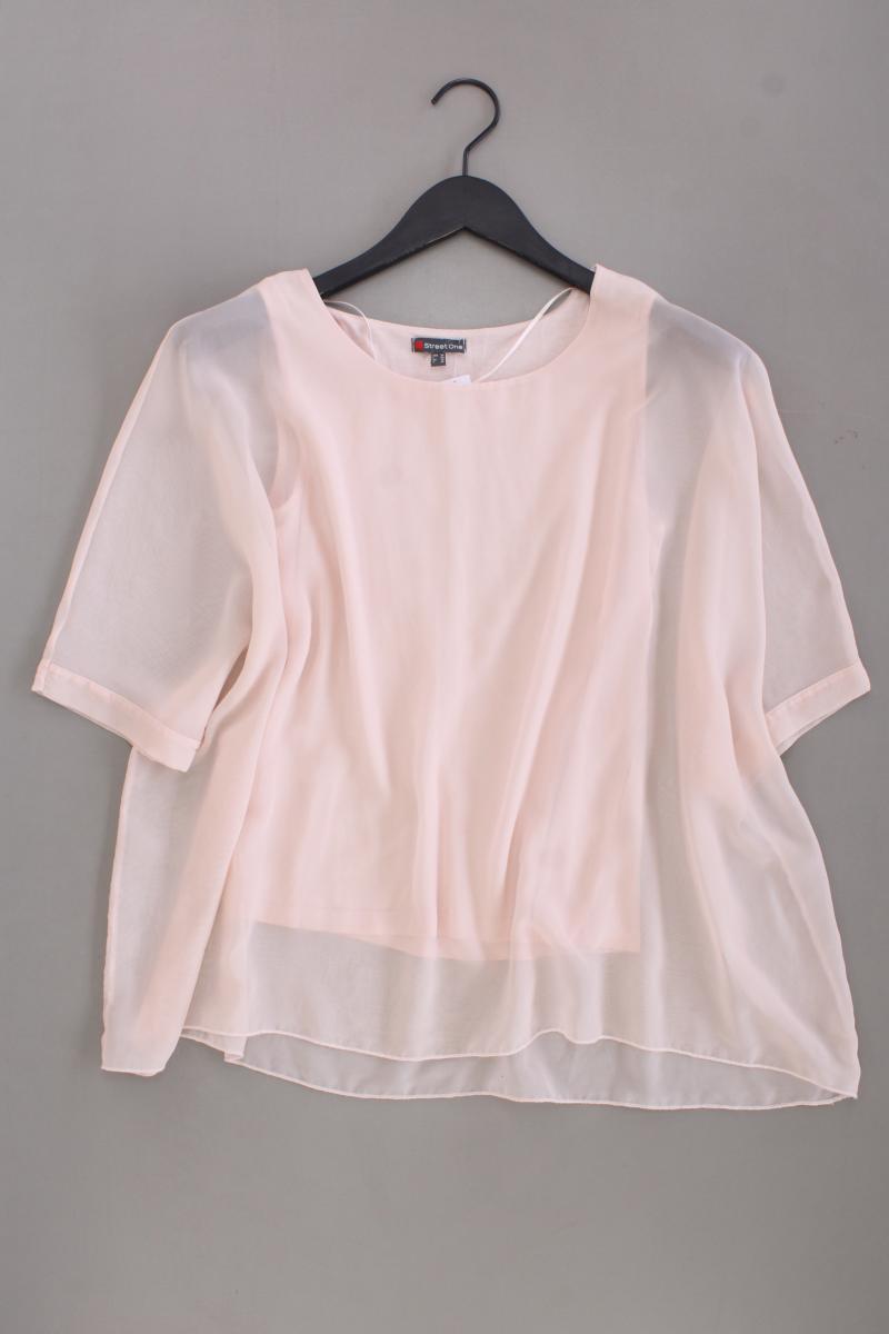 Street One Chiffonbluse Gr. 36 3/4 Ärmel rosa aus Polyester