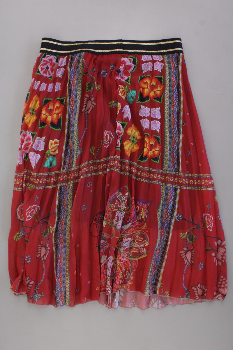 Desigual Tüllrock Gr. 40 mit Blumenmuster rot aus Polyester