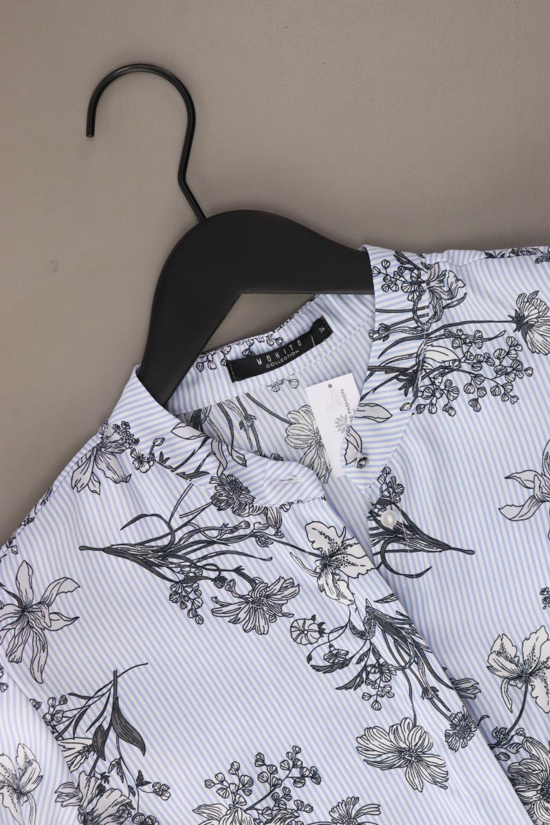 Mohito Langarmbluse Gr. 36 gestreift blau aus Polyester
