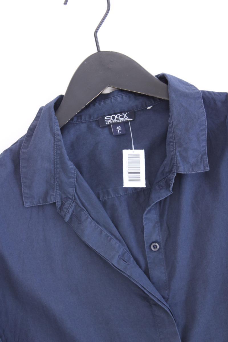 Soccx Langarmbluse Gr. 40 blau