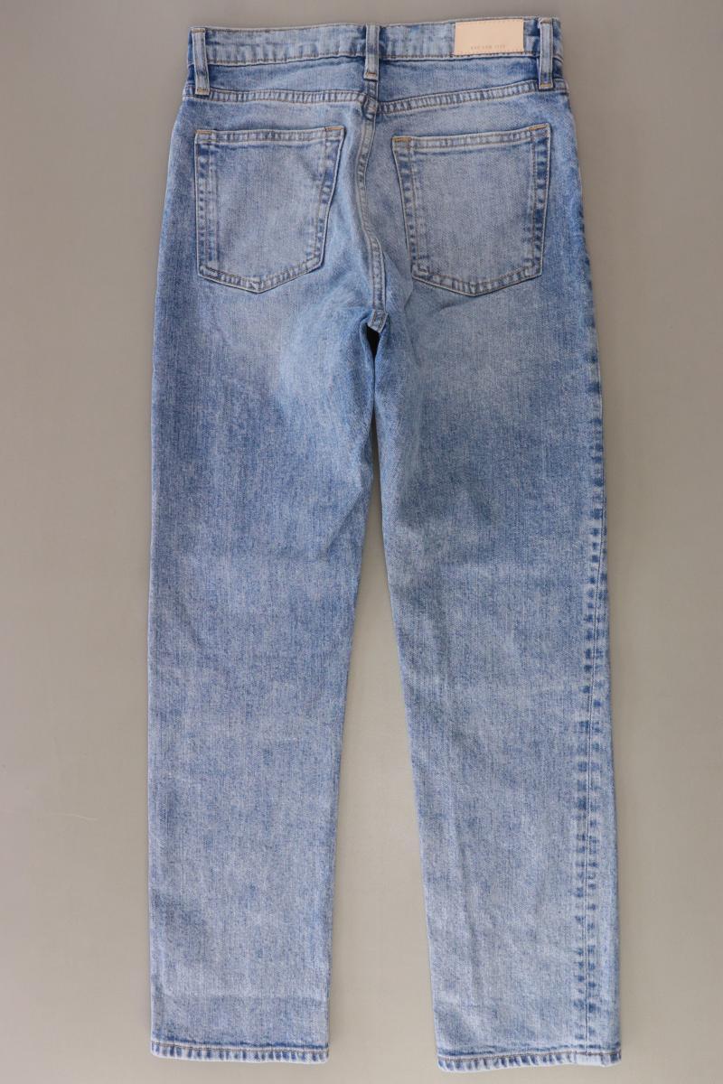 Mango Straight Jeans Gr. 34 blau aus Baumwolle