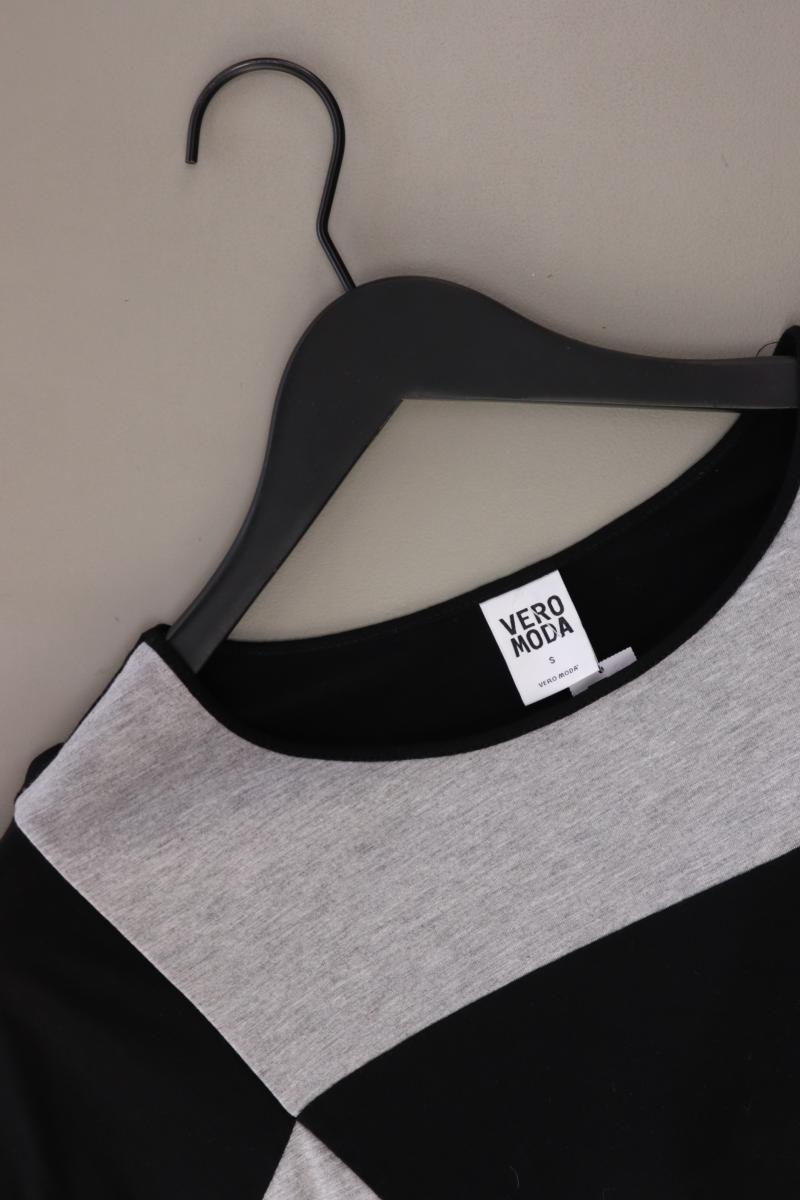 Vero Moda Strickshirt Gr. S Kurzarm grau aus Baumwolle