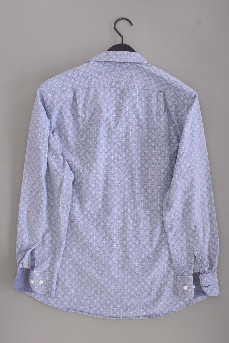 CHARLES TYRWHITT Langarmhemd für Herren Gr. M blau aus Baumwolle