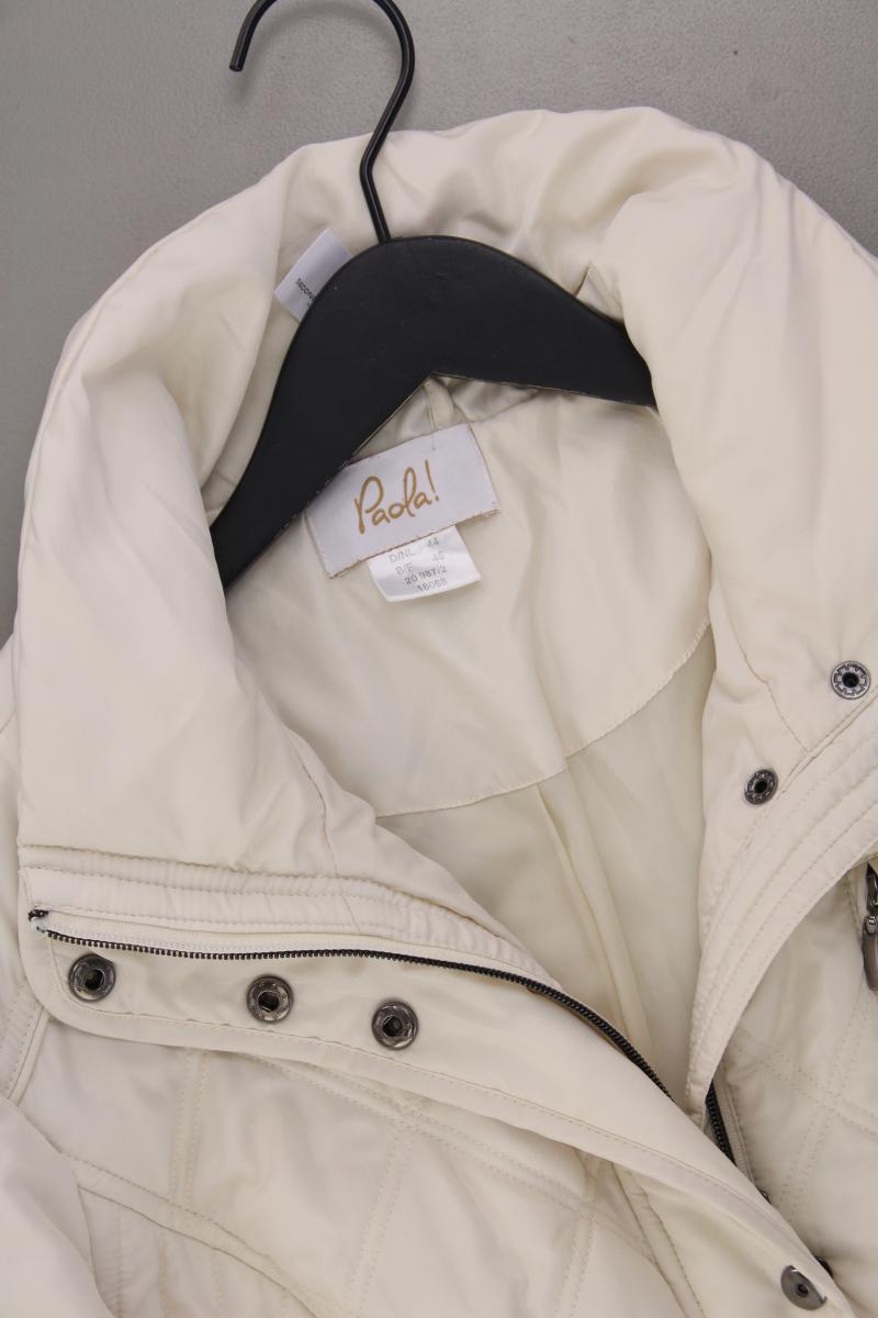 Paola Lange Jacke Gr. 44 creme aus Polyester