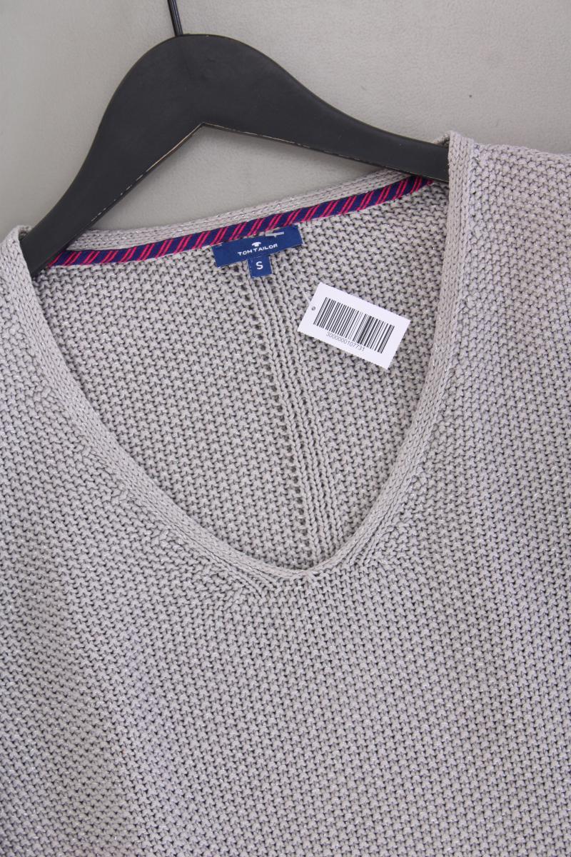 Tom Tailor Pullover mit Glitzergarn Gr. S grau aus Baumwolle