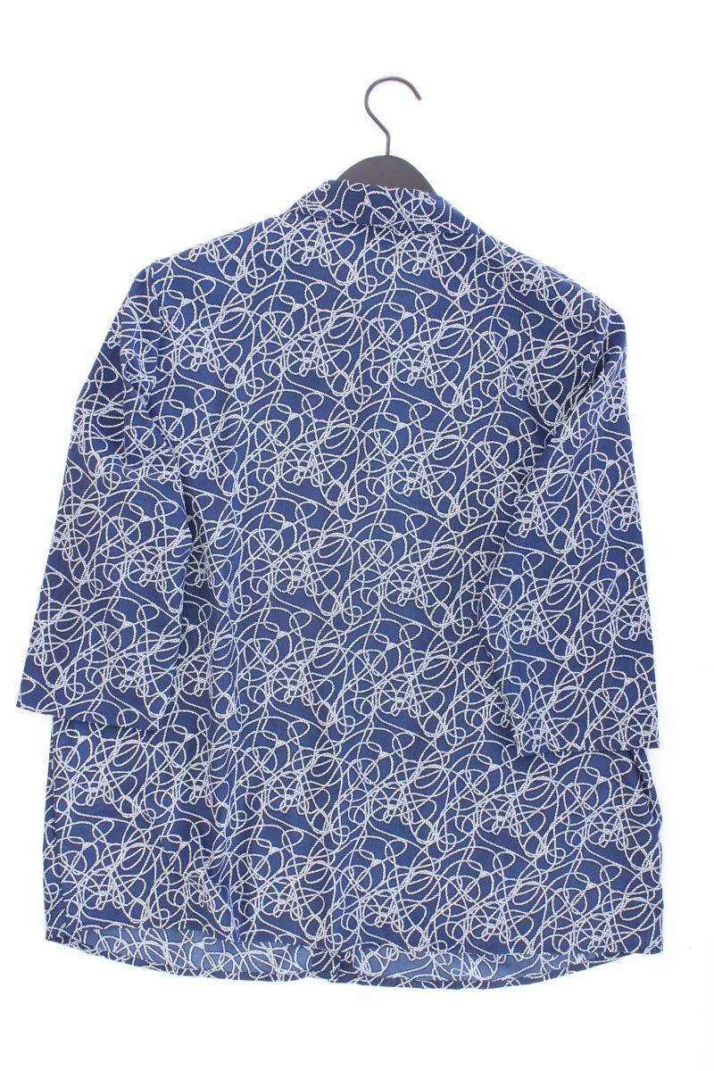 Paola Classic Bluse Gr. 46 3/4 Ärmel blau aus Polyester