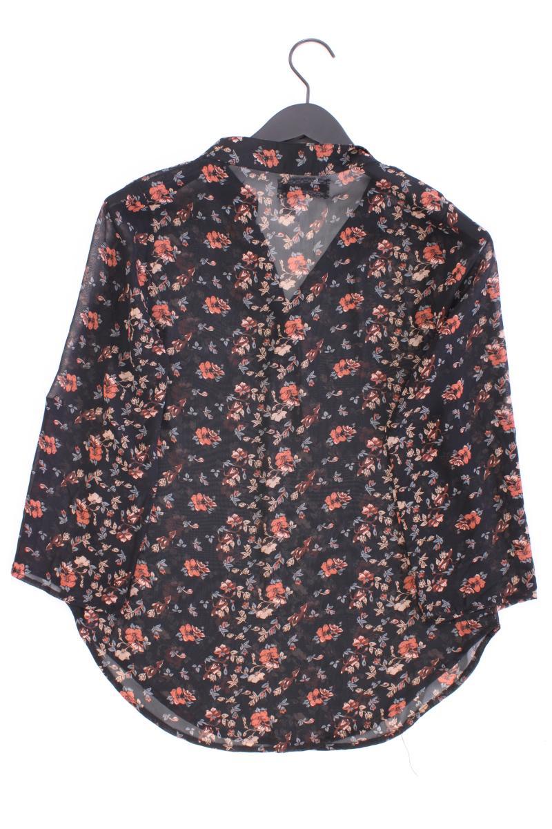 Jennifer Taylor Langarmbluse Gr. M mit Blumenmuster schwarz aus Polyester
