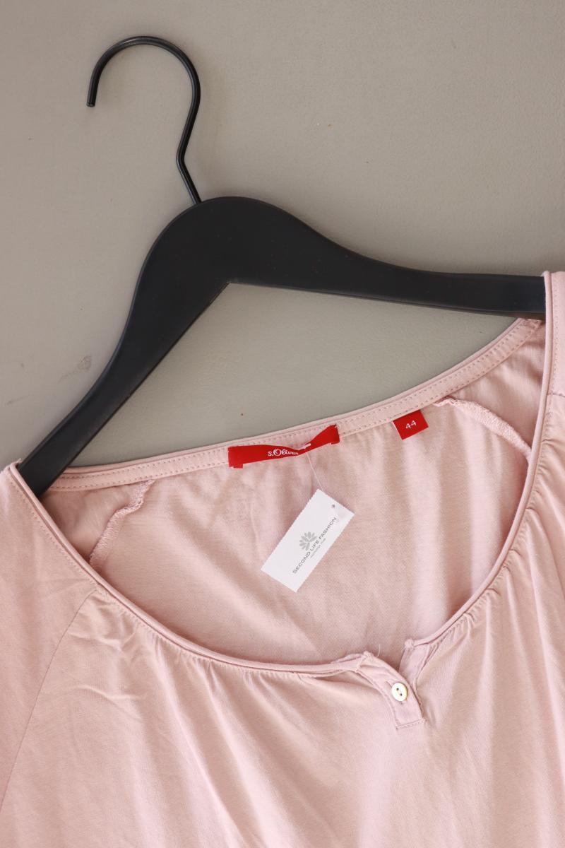 s.Oliver T-Shirt Gr. 44 Kurzarm rosa aus Baumwolle