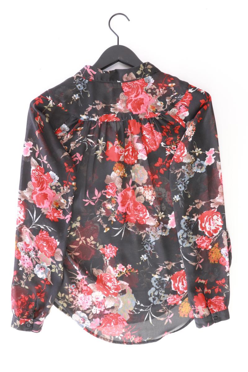 Only Langarmbluse Gr. 34 mit Blumenmuster schwarz aus Polyester