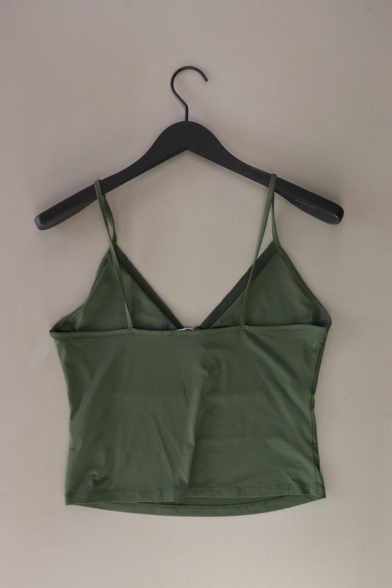 Zara Spaghetti-Top Gr. L olivgrün aus Polyester