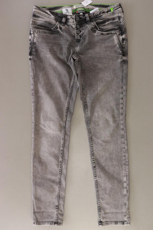Street One Straight Jeans Gr. W29 grau aus Baumwolle