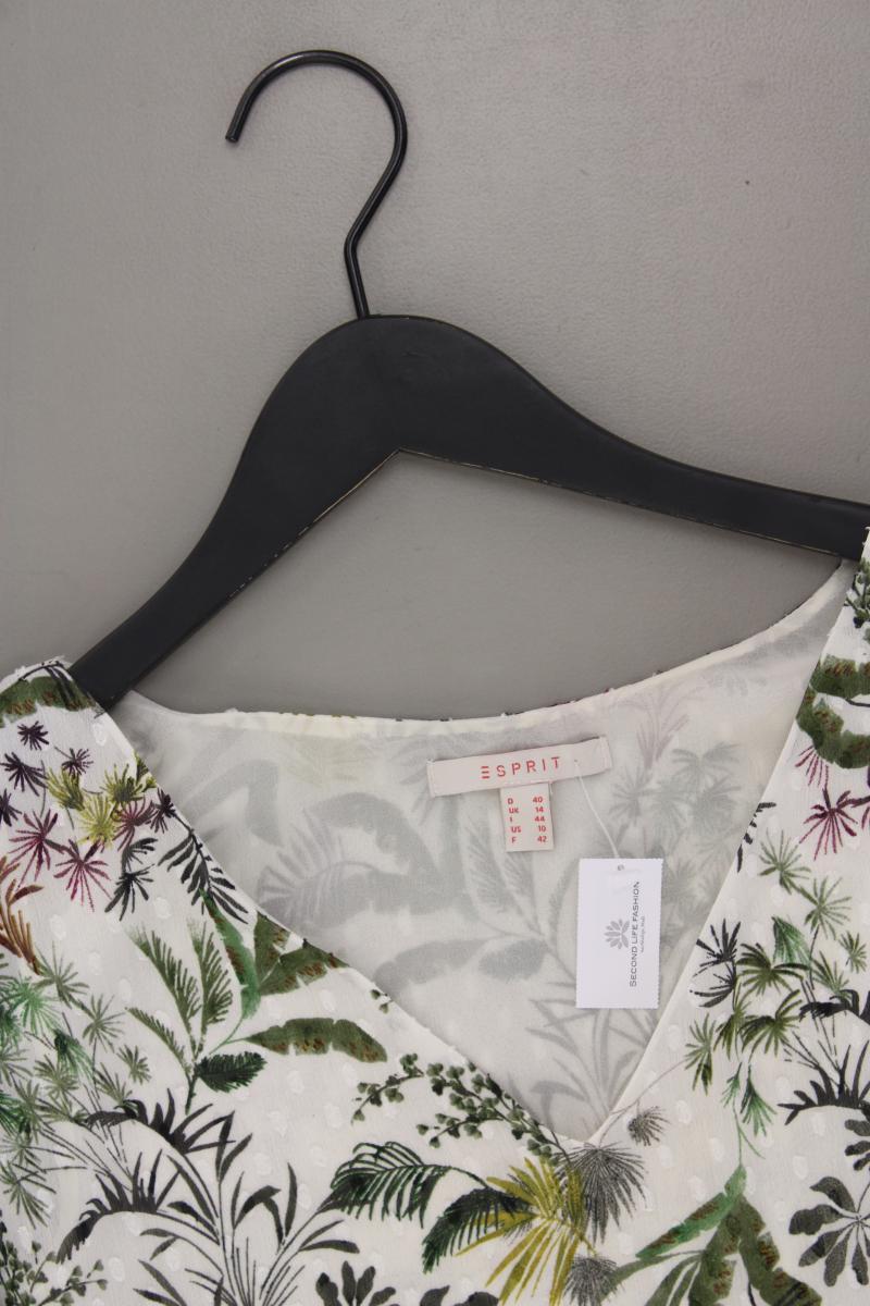Esprit Oversize-Bluse Gr. 40 mit Blumenmuster 3/4 Ärmel mehrfarbig aus Polyester