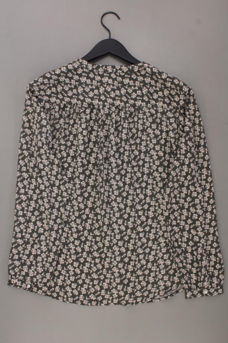 Vero Moda Langarmbluse Gr. L mit Blumenmuster olivgrün