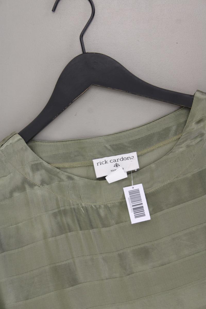 rick cardona Oversize-Bluse Gr. 38 3/4 Ärmel olivgrün aus Viskose