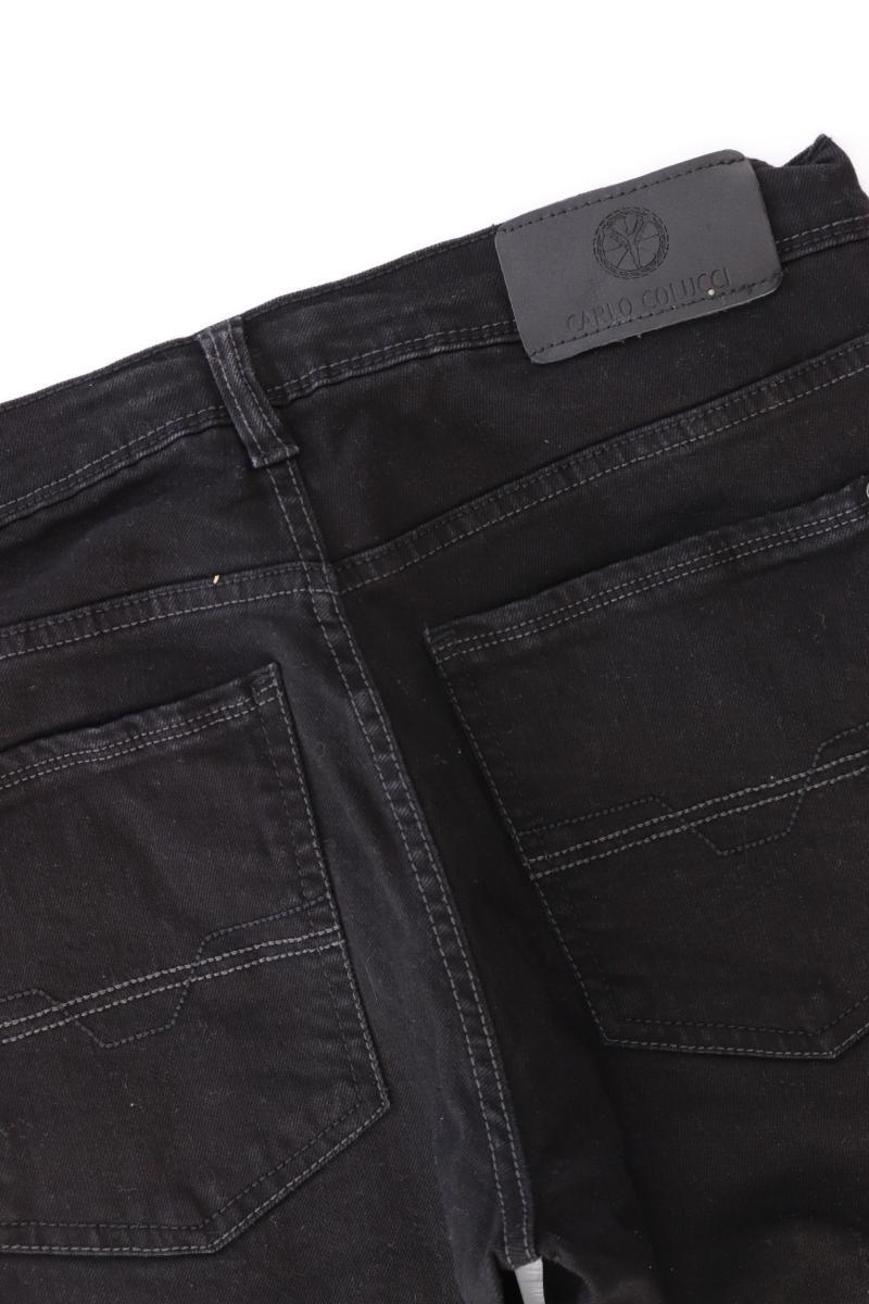 Carlo Colucci Straight Jeans Gr. W32/L32 schwarz aus Baumwolle