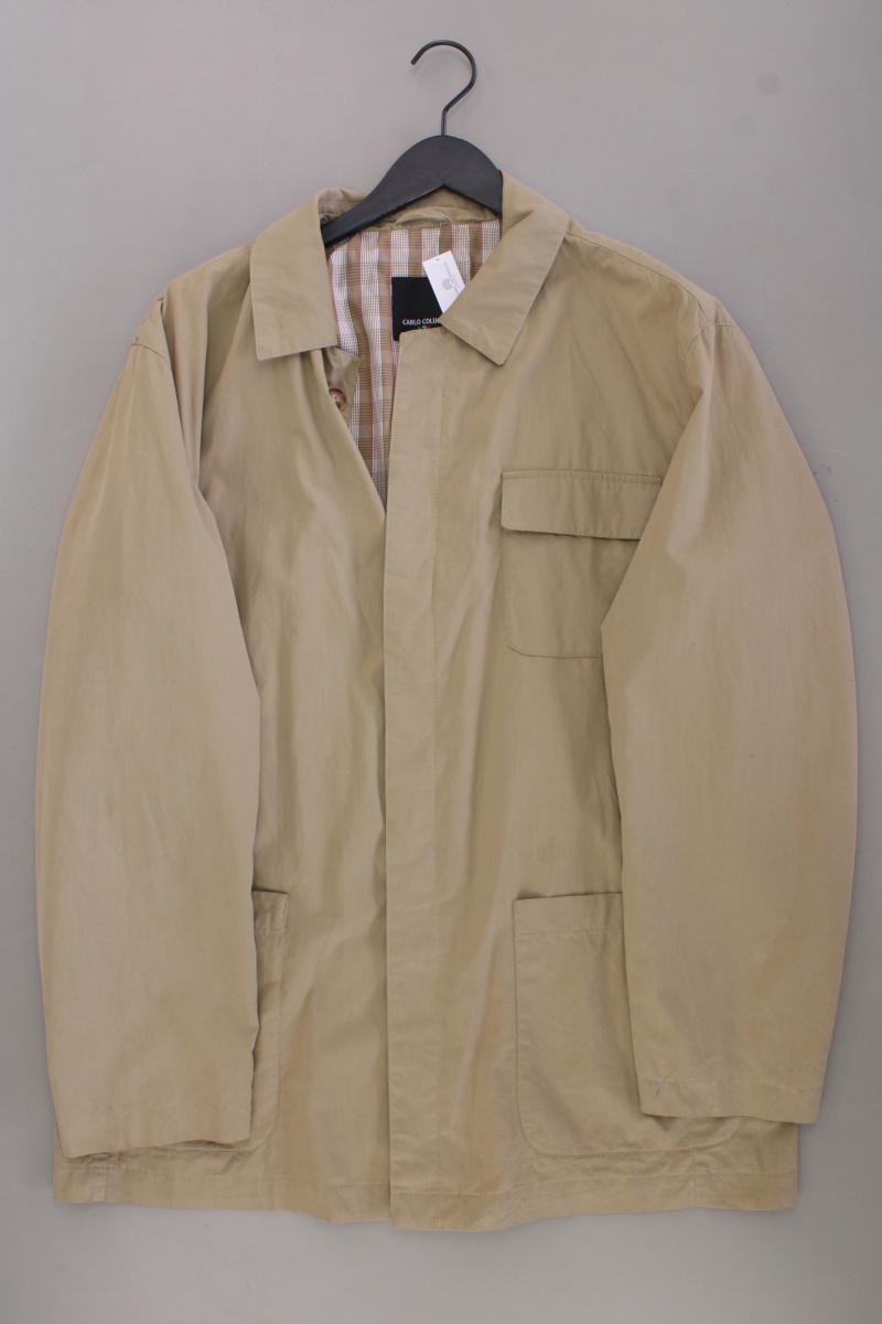 Carlo Colucci Übergangsjacke für Herren Gr. 54 braun aus Baumwolle