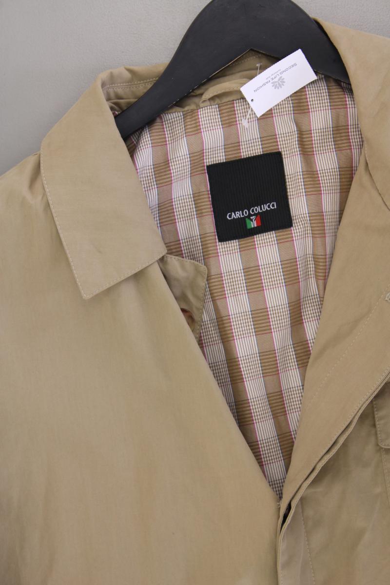 Carlo Colucci Übergangsjacke für Herren Gr. 54 braun aus Baumwolle