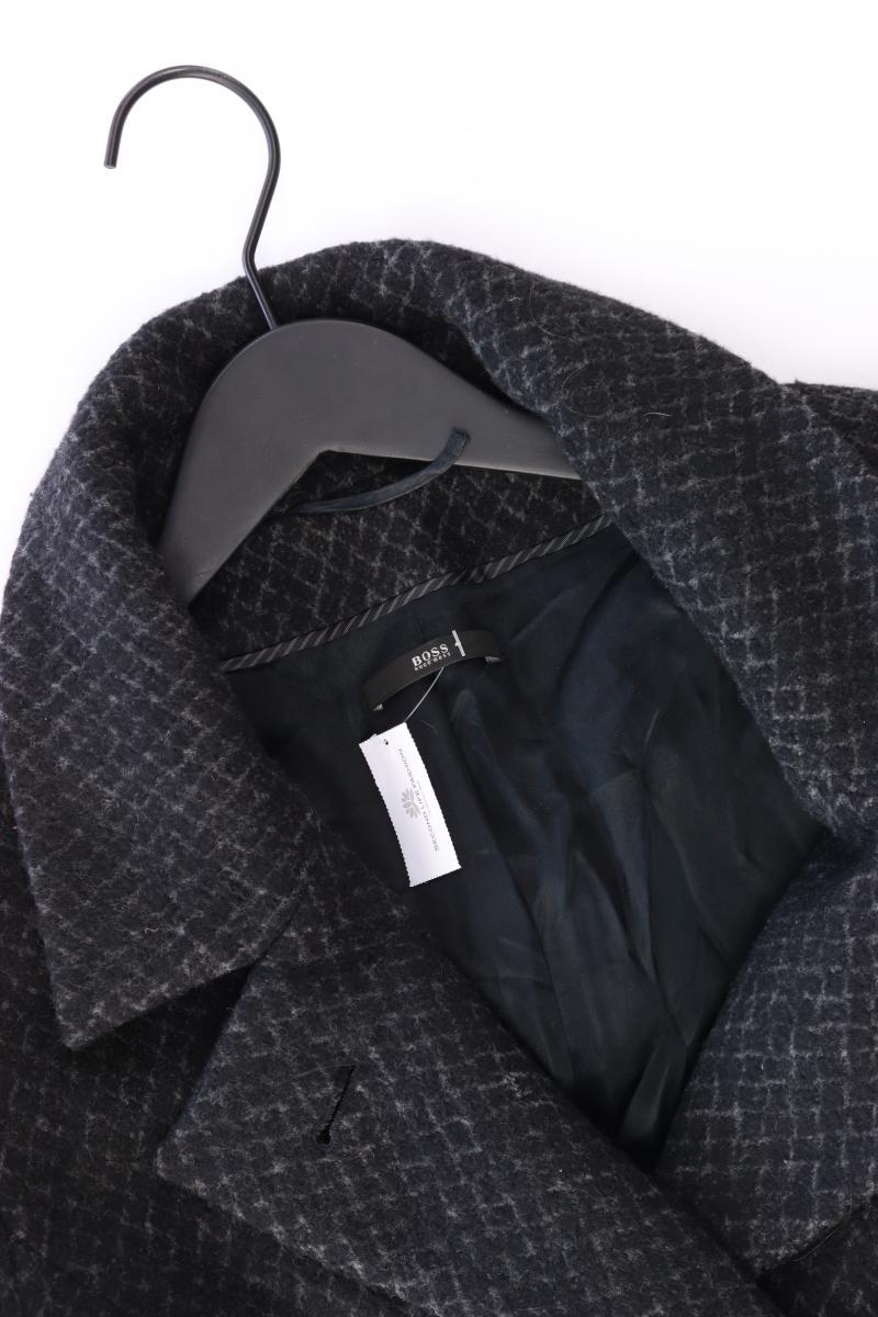 BOSS by Hugo Boss Wollmantel Gr. 44 schwarz aus Schurwolle