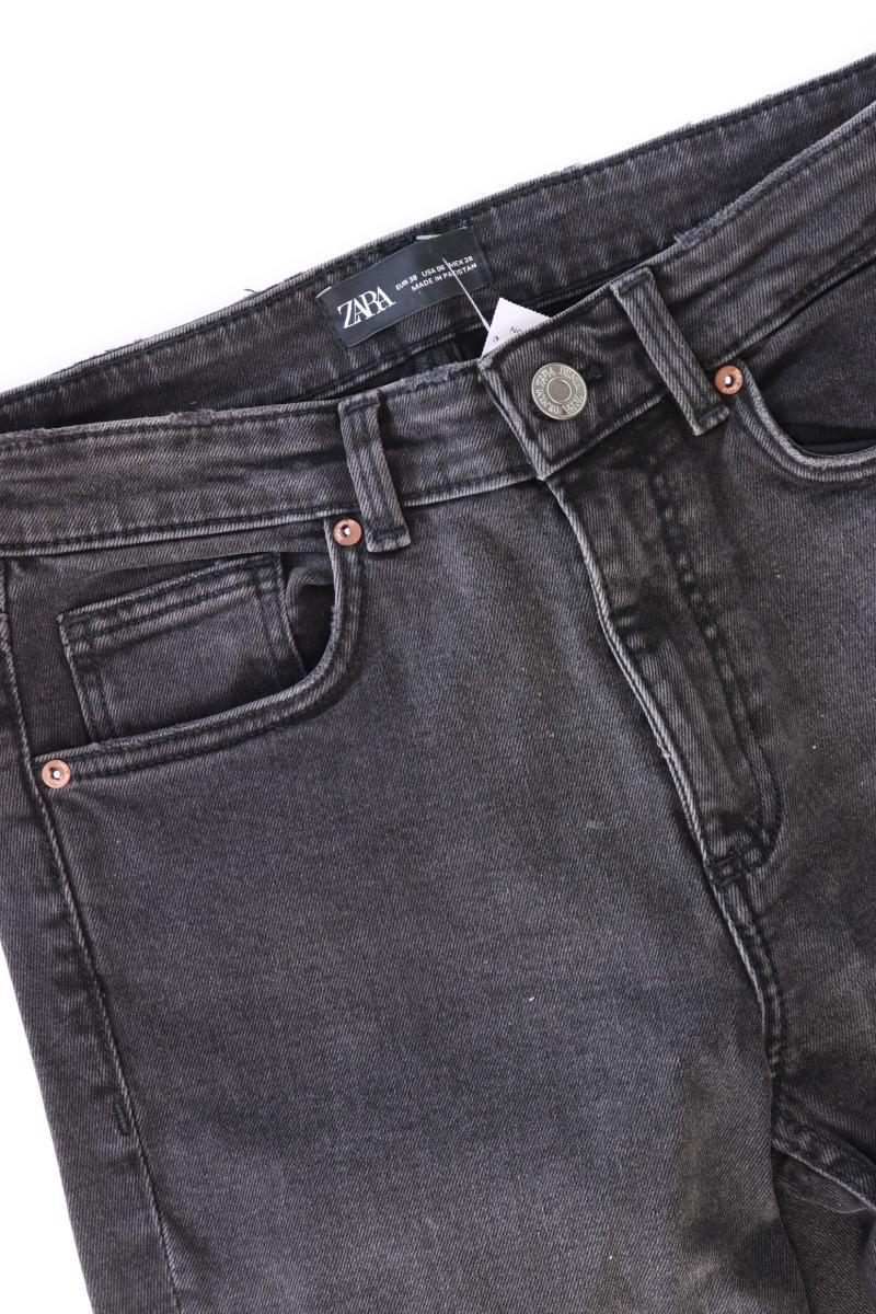Zara Regular Jeans Gr. 38 schwarz aus Baumwolle
