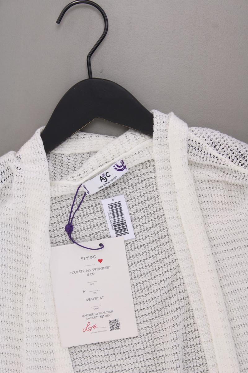 AJC Fashion Strickjacke Gr. 32/34 neu mit Etikett Kurzarm creme aus Viskose